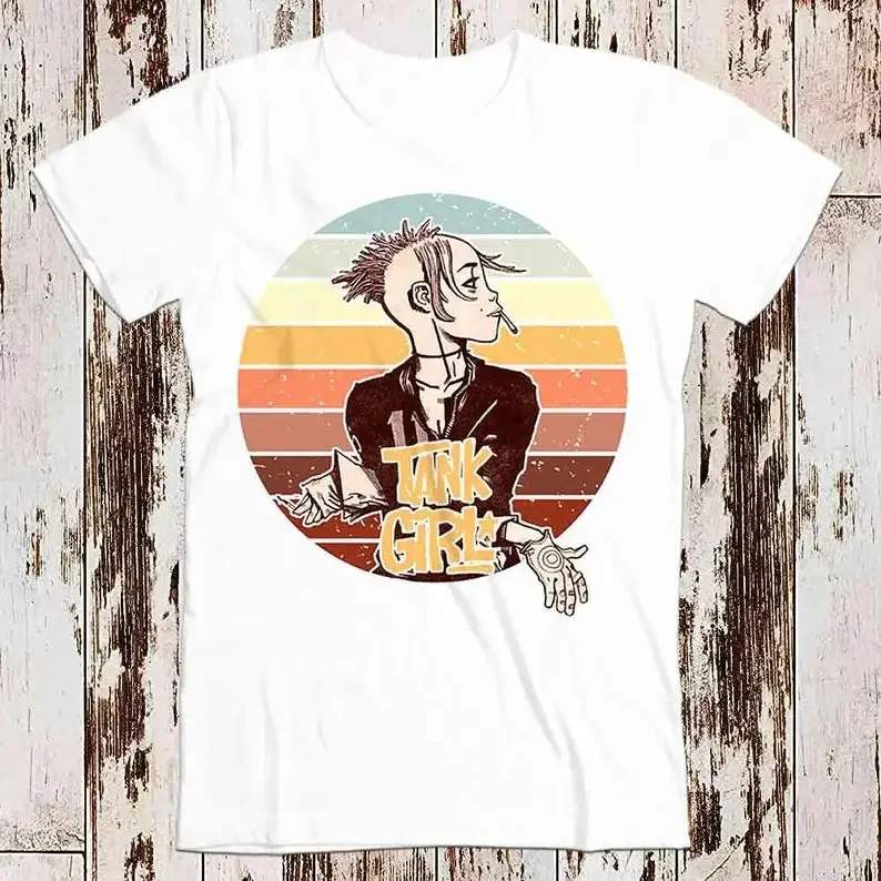 Tank Girl Retro T Shirt Meme Gift Funny Tee Vintage Unisex Gamer Cult Movie Music Mens Womens Adult Top Tee 8038