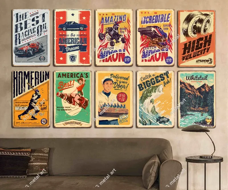 

Новый ВИНТАЖНЫЙ ПЛАКАТ, железная живопись, бар, промышленный стиль, фон для стены, украшение для дома без рамки, подвесные картины, плакаты