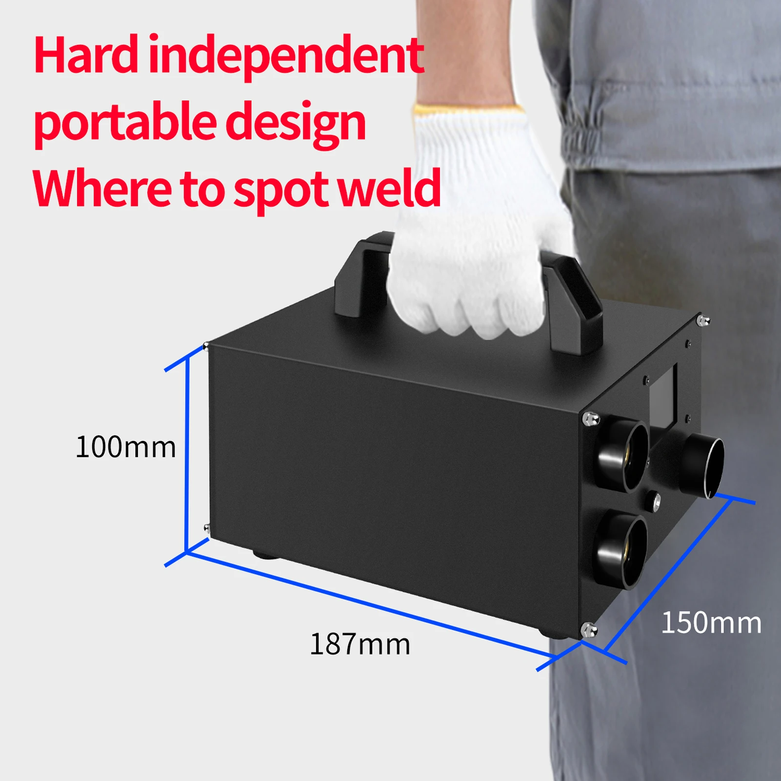 Double Super Capacitor Spot Welder Energy 250 Gears Storage Dual-pulse Welding 0.3mm Nickel Sheet 18650 Battery Power 5V 2100A