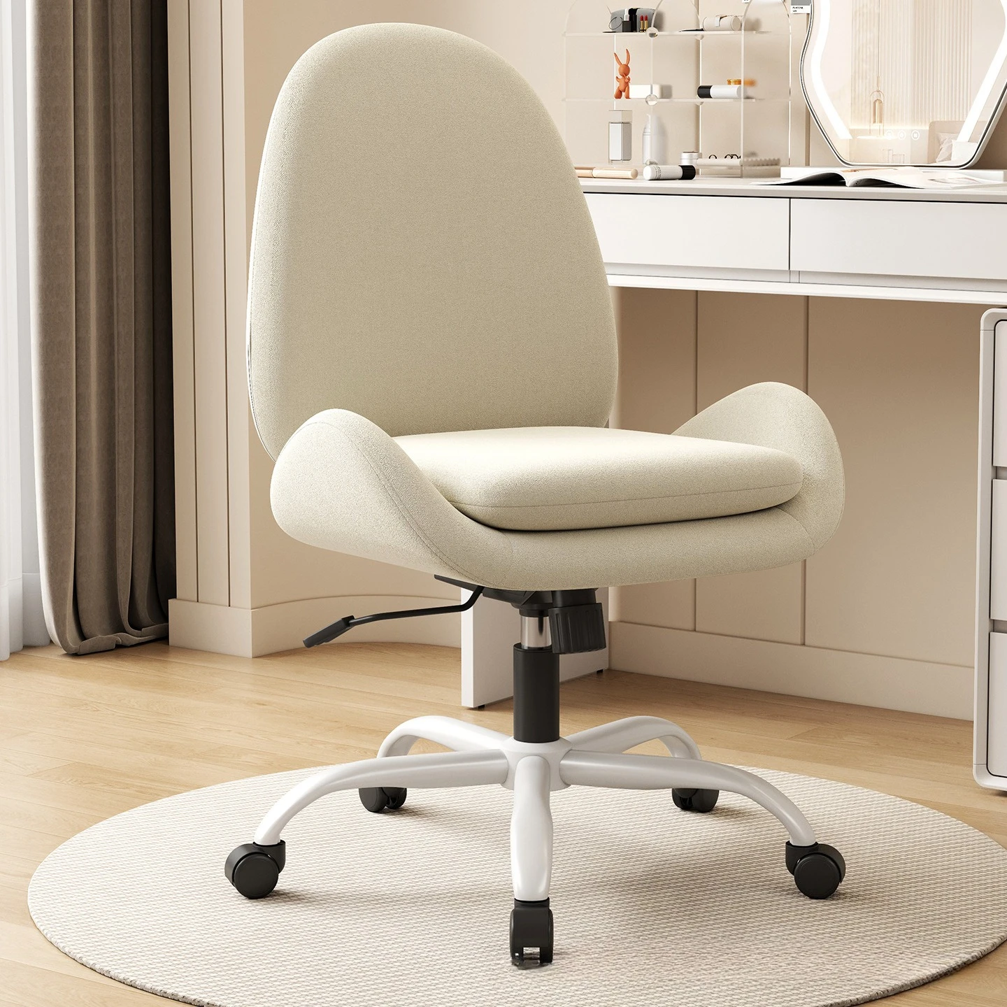 Modern Vanity Chair for Home Girls Multi Functional Dressing Stool High Appearance Vanity Chair for Bedroom Living Room