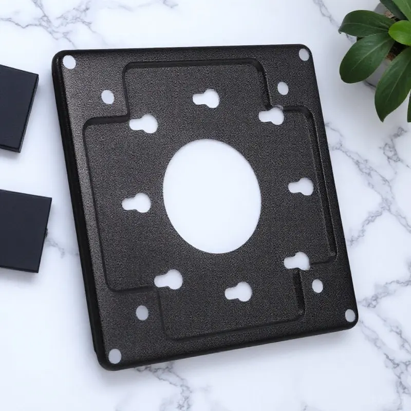 

Комплект кронштейнов для мини-ПК: Совместимая с монитором подставка для крепления, экономия места для настольной установки, современный черный дизайн