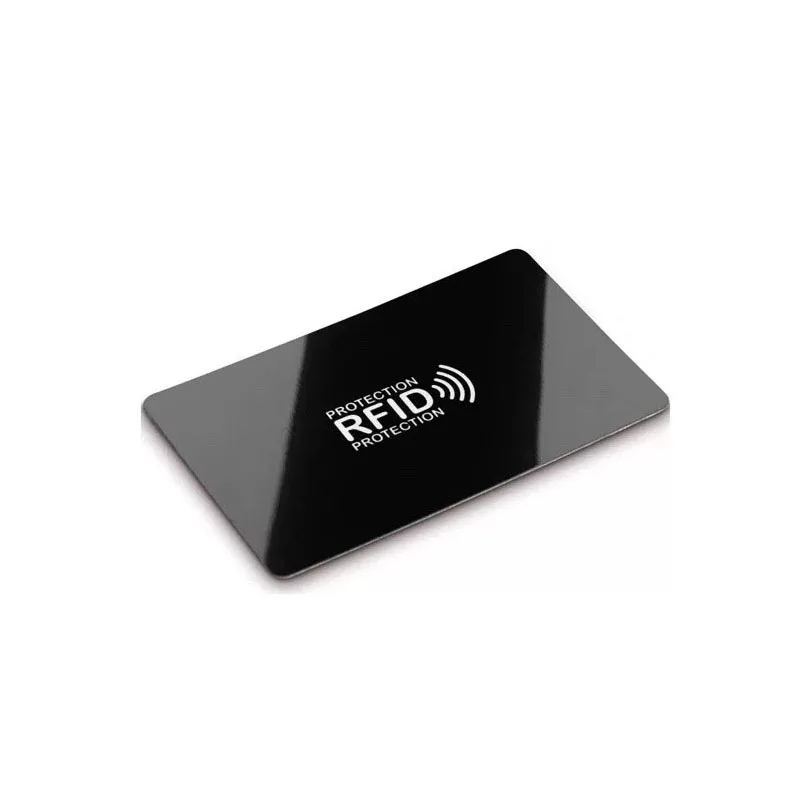 Customized Printable Anti-theft Credit Guard RFID Blocking Card NFC Signal Blocker for PVC Bank Card Protection 1000Pcs