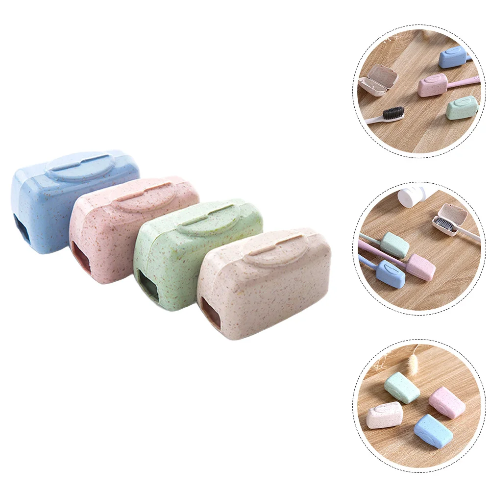 8 قطعة أغطية فرشاة الأسنان قبعات حقيبة سفر عالمية لرؤوس فرشاة الأسنان حماية خفيفة الوزن صندوق تخزين قوي العناية بالفم