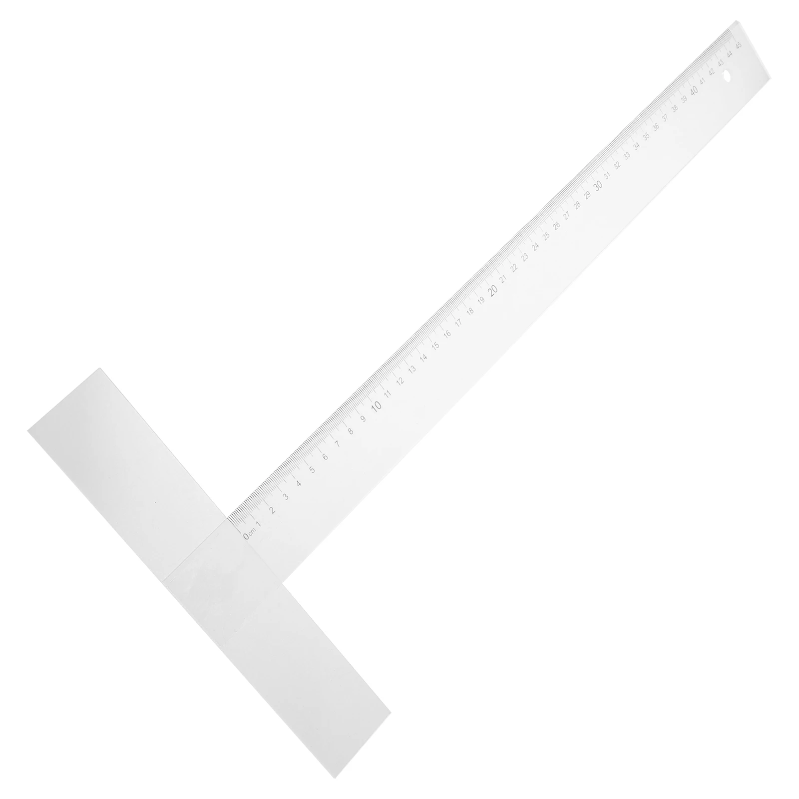 Ruler 17.72 Inch T Shaped Acrylic Architect Woodworking Measuring Tool Lightweight Portable Parallel Rule High Hardness