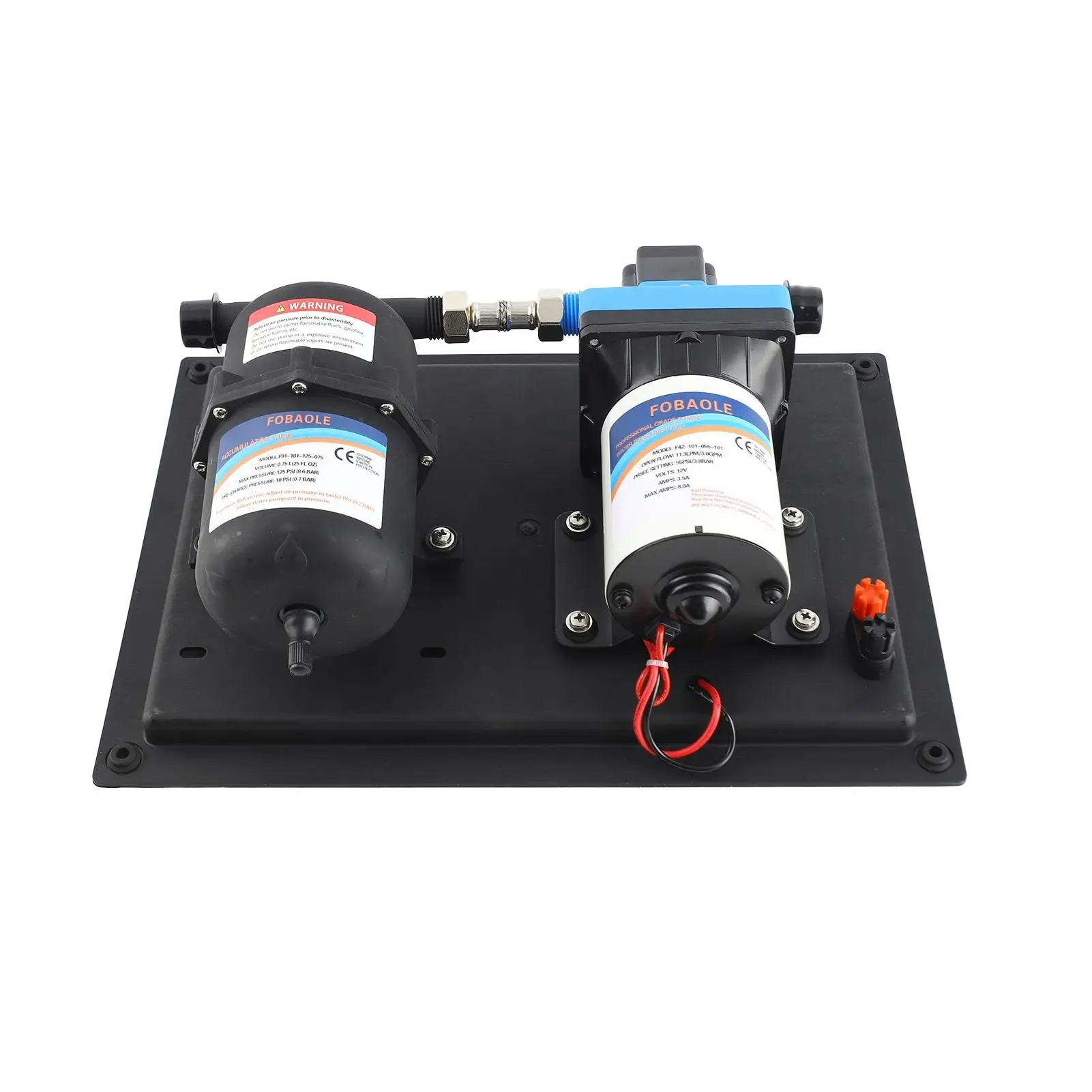 مضخة مياه معززة للتحكم في الضغط المتكامل 12 فولت 11.3LMin لـ RV للري واستخدام الحديقة