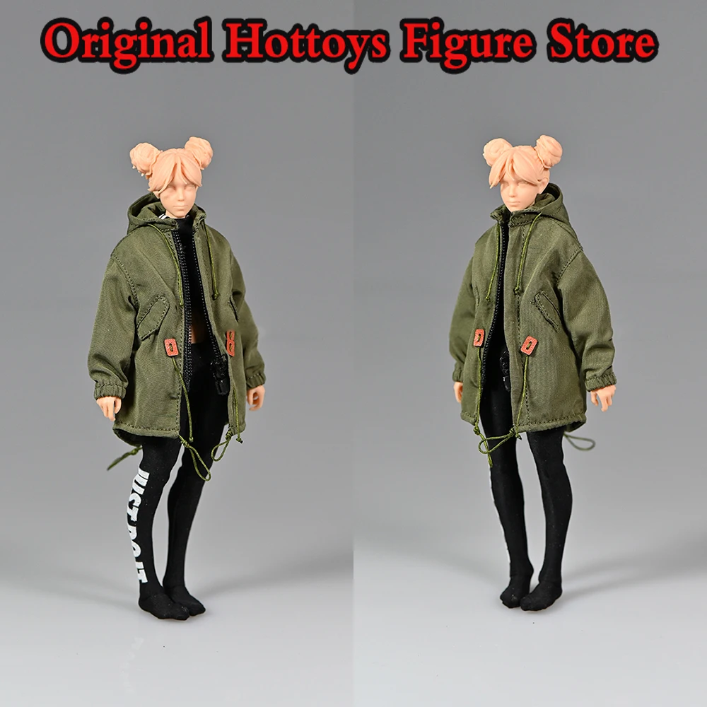 1/12 Scale Female Soldier Clothes Trend Military Version Trench Coat Loose Fitting Work Jacket Fit 6-inch Action Figure Doll