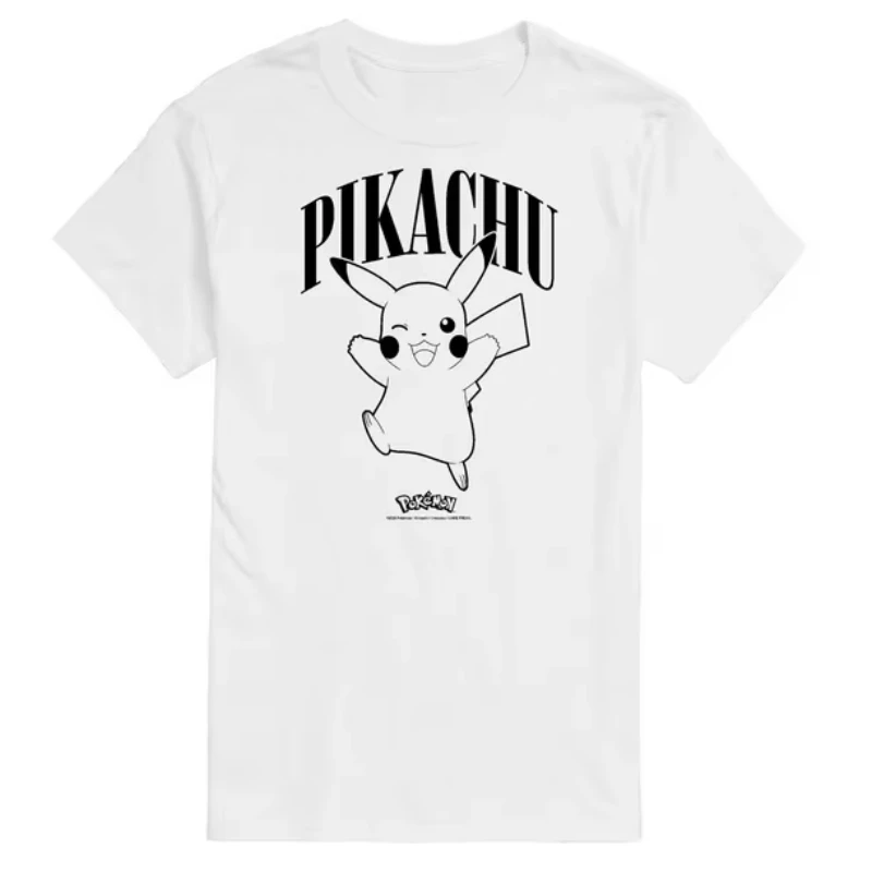 2025-verao-novo-pokemon-bonito-pikachu-impressao-camiseta-solta-e-elegante-masculino-e-feminino-topo-y2k-streetwear