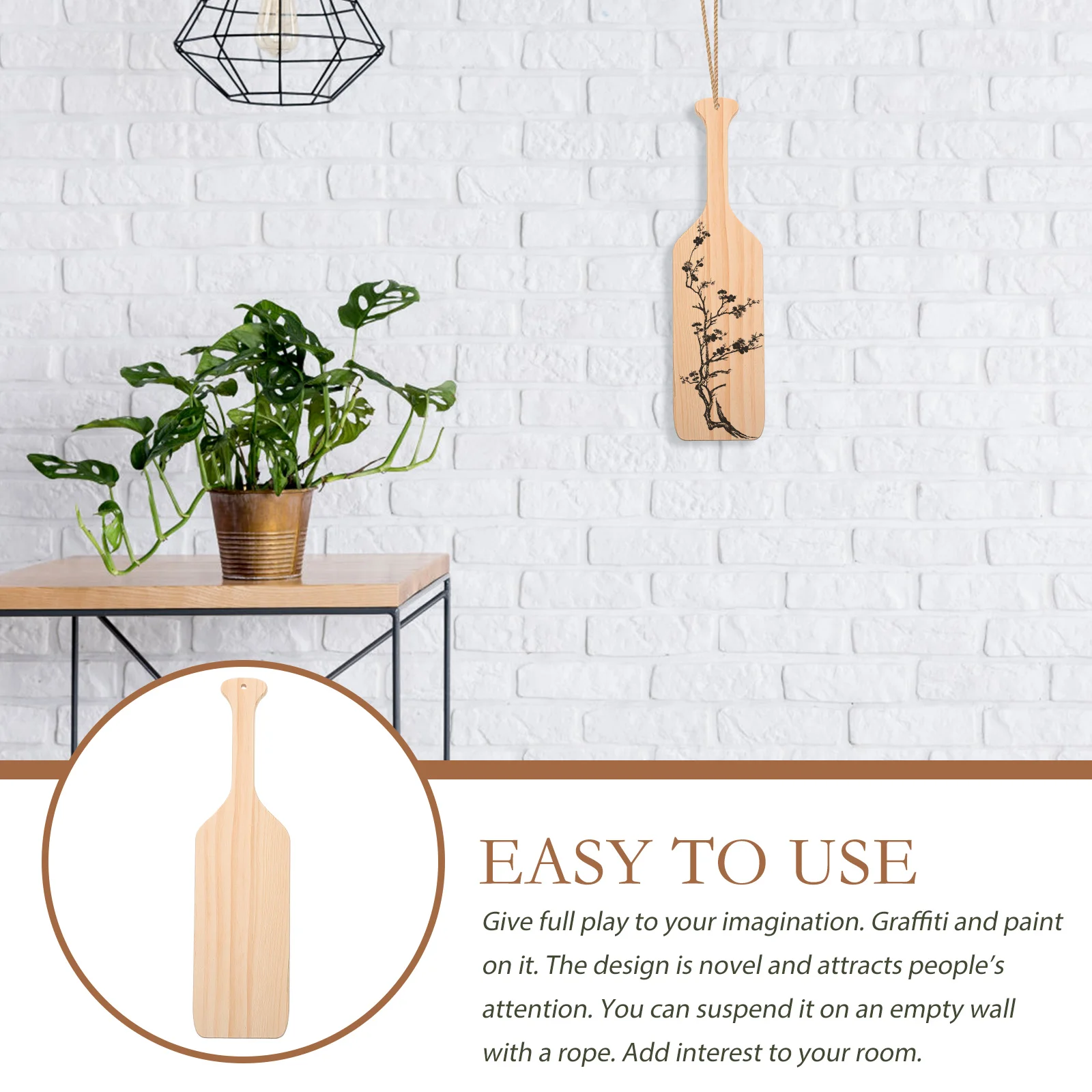 

Unfinished Wooden For Diy Crafts Boat Oar Ornament Home Decor Decoration Blank Slice Wood Cutout Paddle For Painting Wood