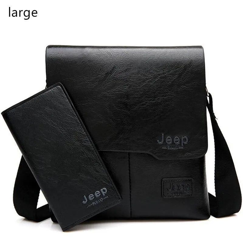 Jeep Buluo 2 Stuks Set Mannen Tas Cross Body Bags Beroemde Merk Man Lederen Messenger Shouder Tas Zakelijke Tassen Reizen mannelijke Tote