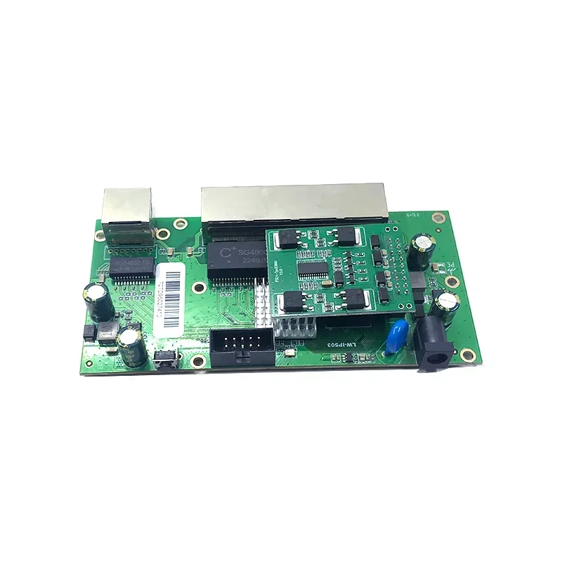 5 พอร์ต 10/100/1000Mbps 4 พอร์ต 802.3at/af POE 48V 30W 1 พอร์ต 1000M uplink ethenet router โมดูล pcb.อินพุต 9V-60V