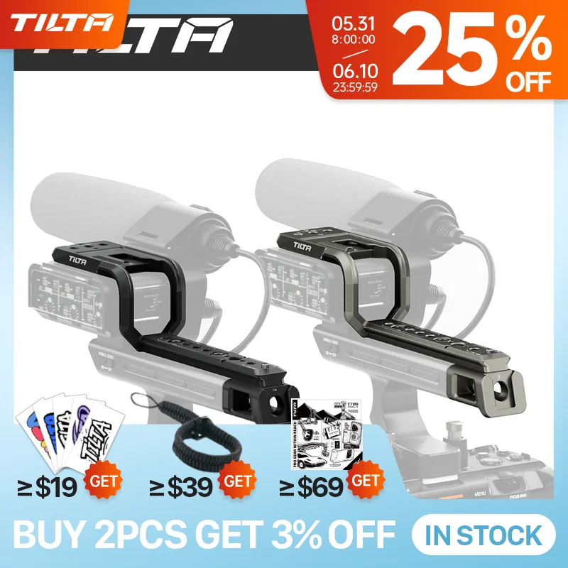TILTA XLR Handle Extensions for Sony fx3 fx30 Camera Cage TA-T13-XLR-B TA-T13-XLR-TG Top Handle
