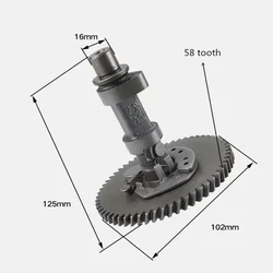 CAMSHAFT FITS HONDA GX340 GX390 4 Stroke IRON CAM SHAFT 5KW 6.5KW E*6500 GENERATOR WATER PUMP 14100-ZF6-W00