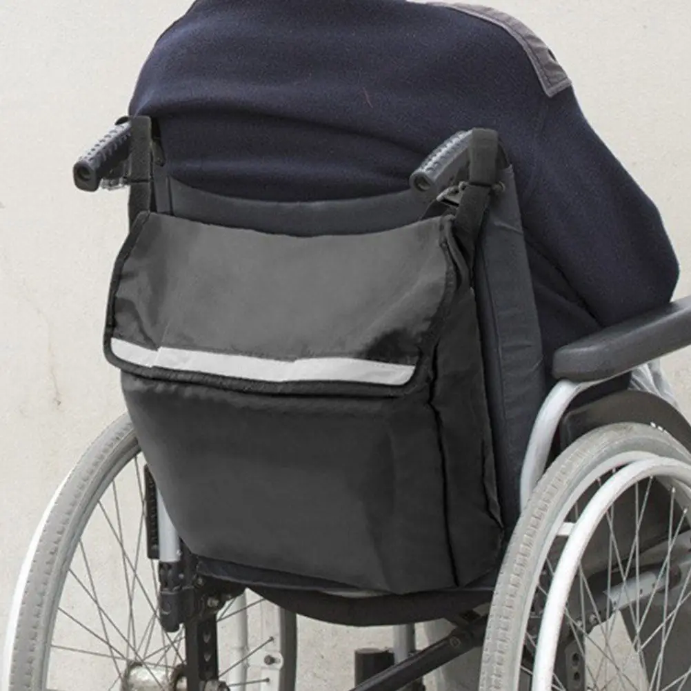 Wheelchair Rear Bag Large Capacity Waterproof Oxford Cloth Storage Tote for Elderly Mobility Scooters Power Wheelchairs Walkers