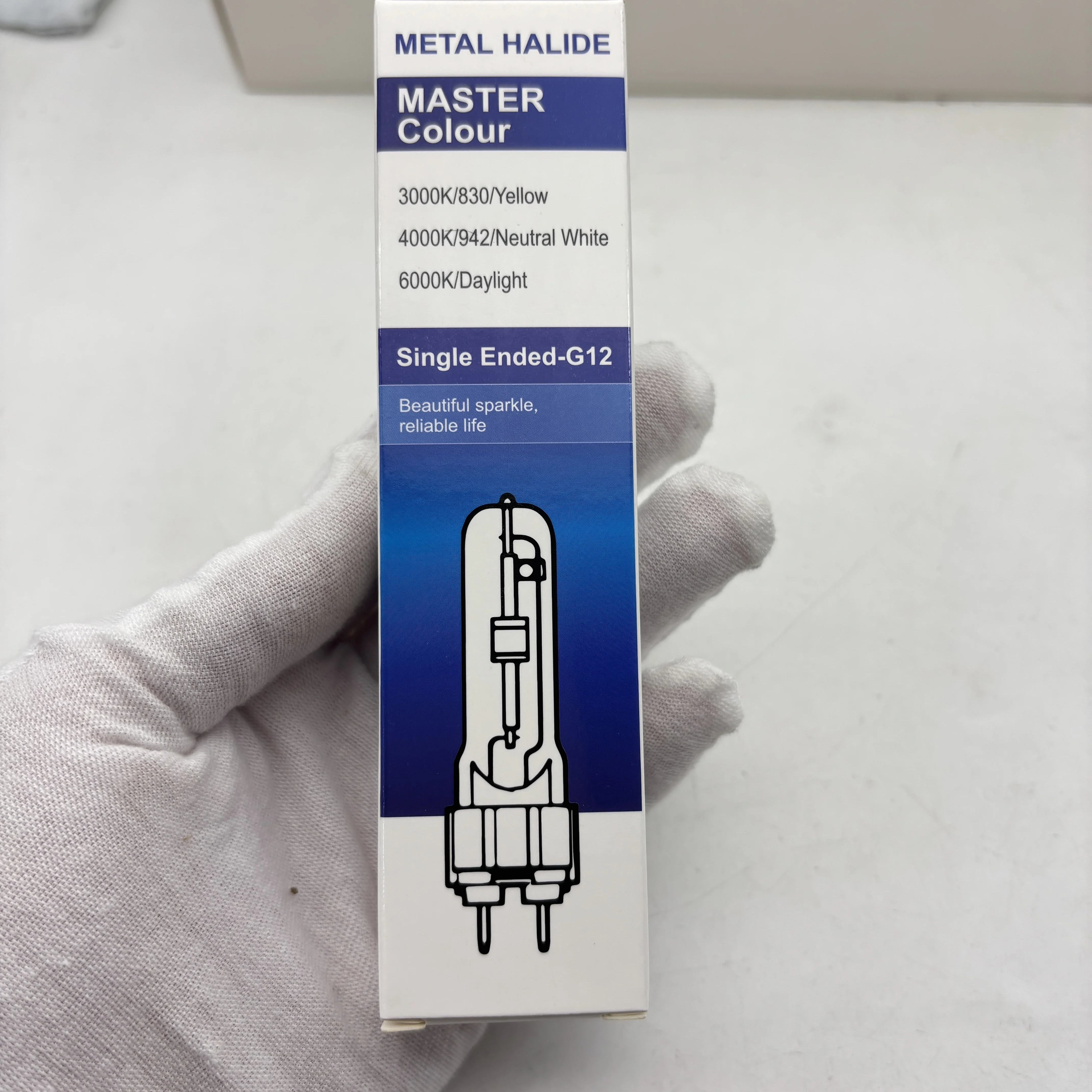 Double - Ended Metal Halide Lamp 150W R7S 5000K Length 135MM White Light