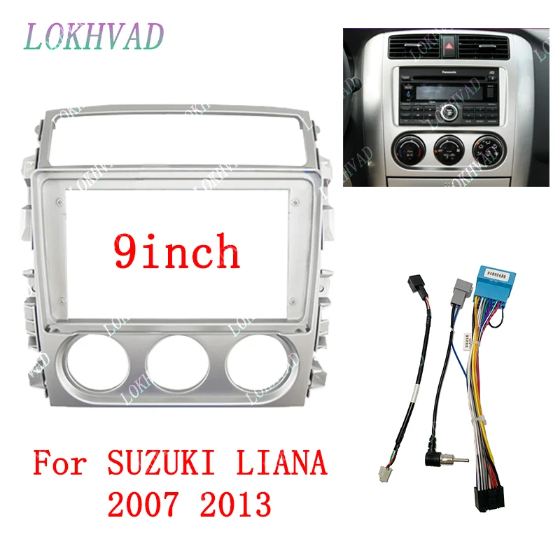 

LOKHVAD 9-дюймовый автомобильный рамочный адаптер для SUZUKI LIANA 2007-2013 Android-радио приборная панель