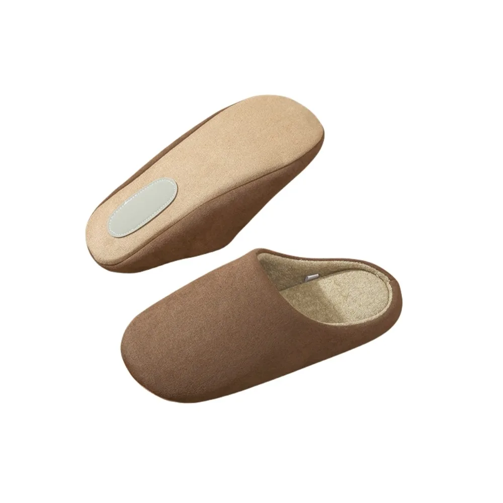 

Comfortable Casual Suede Nap Slippers Simple Soft Sole Silent Slippers Anti-slip House Shoes Closed-toe slippers indoor