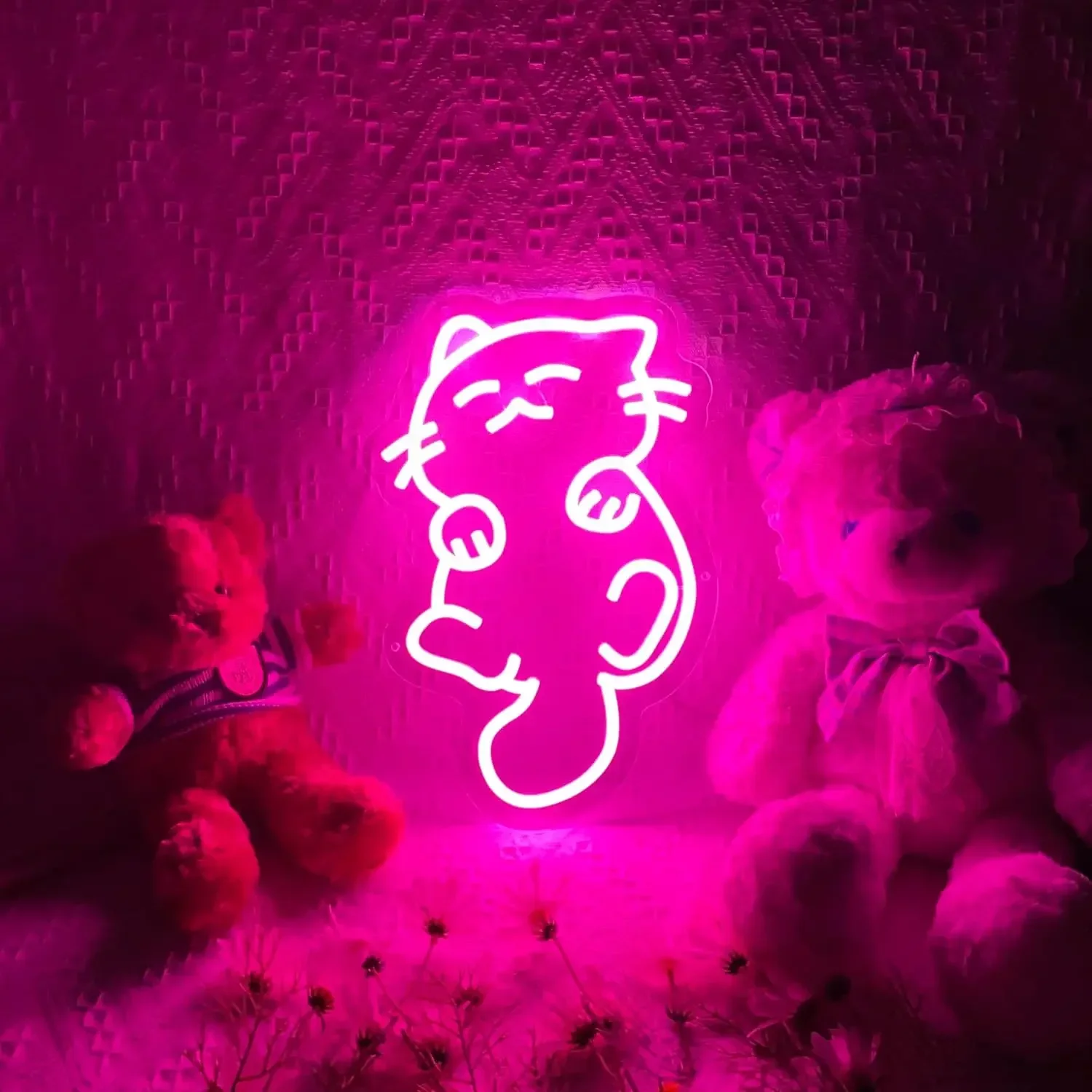 

Anime Cat Neon Light Sign Dimmable LED Neon Sign For Wall Decor Room Party Pet Shop Club Bar Bedroom Decor Birthday Art Gift