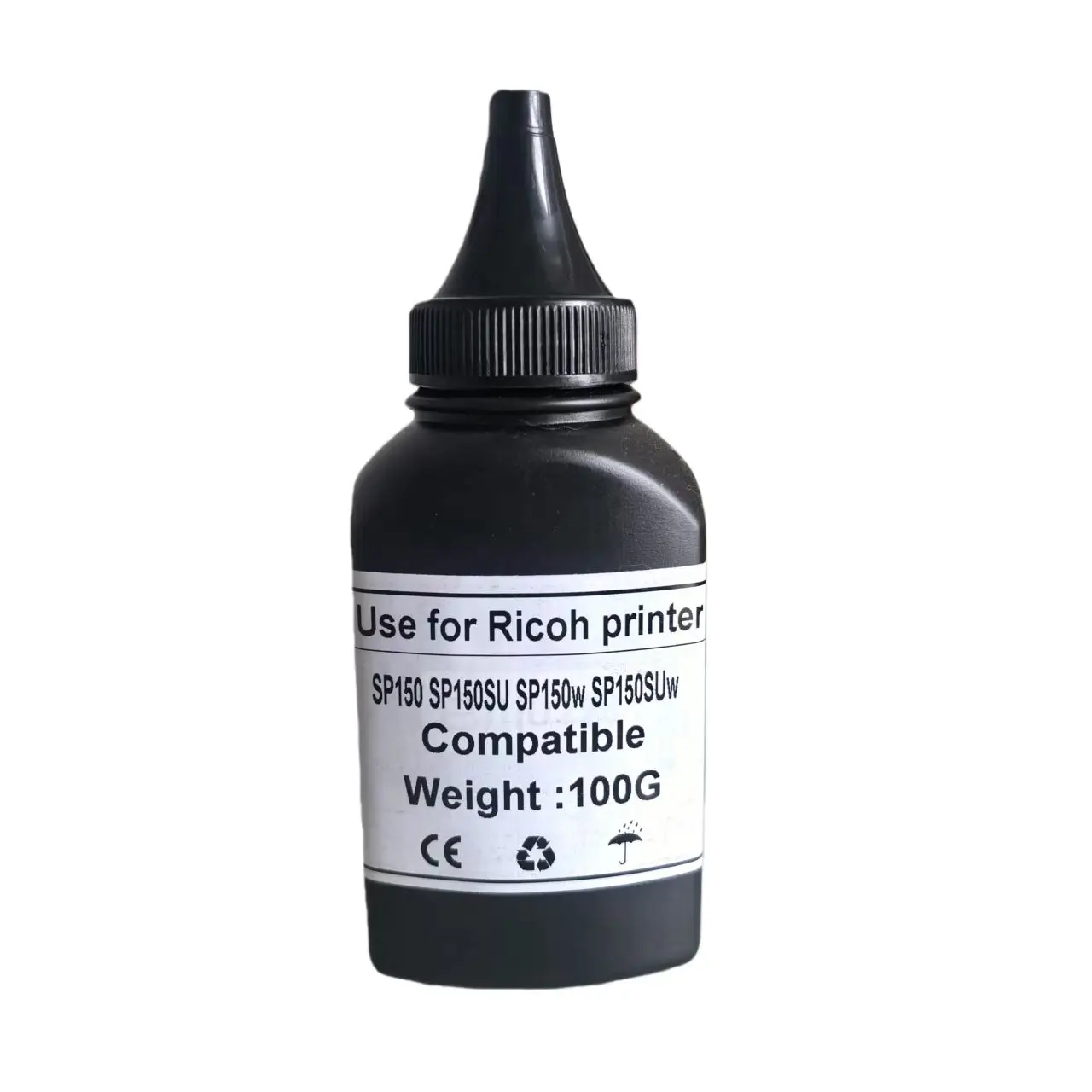 Toner Powder + 1 Chip for Ricoh SP150 150SU 150w 150SUw SP150 SP150su sp150w sp150suw Printers Refill Reset toner 100g