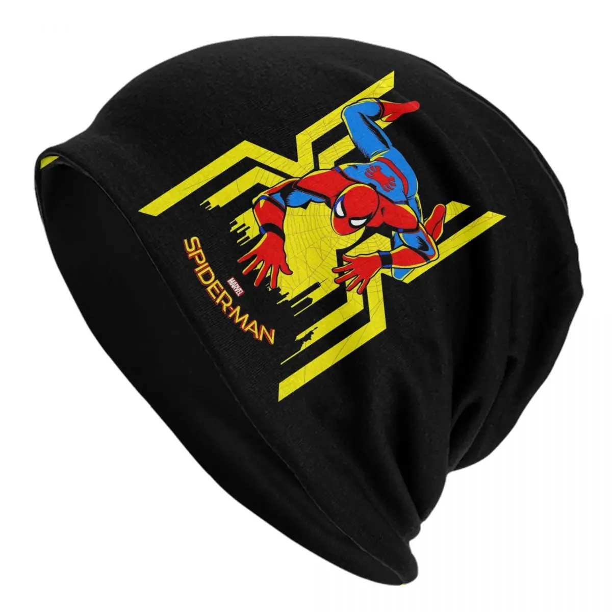 

Custom Spider Man Bonnet Hat Knitted Hat Men Women Hip Hop Unisex Comics Warm Winter Beanies Cap