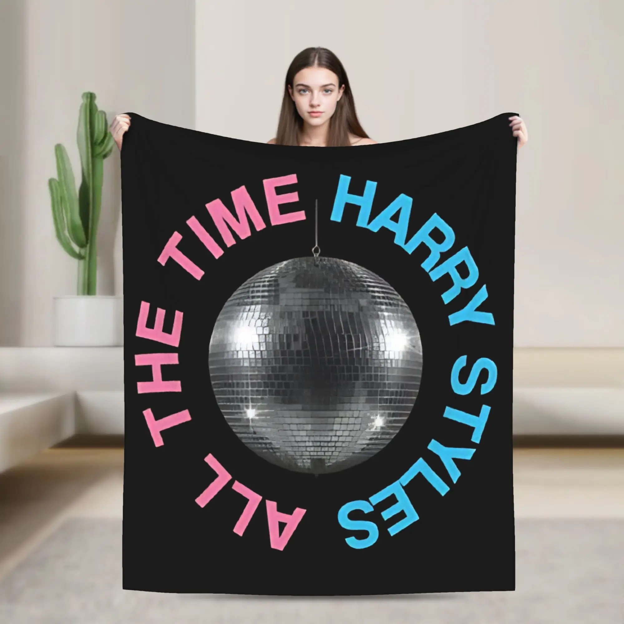 Kiss All The Time Disco Harrys all the time Blankets Flannel Harrys Music Styles Soft Throw Blankets for Bed Office Rug Piece