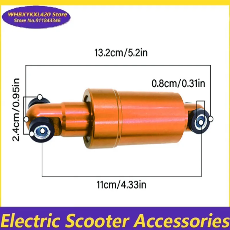 110 مللي متر 125 مللي متر 150 مللي متر سكوتر كهربائي الهيدروليكية تعليق امتصاص الصدمات 750lbs العجلات الأمامية والخلفية جميع شاملة المضادة للاهتزاز