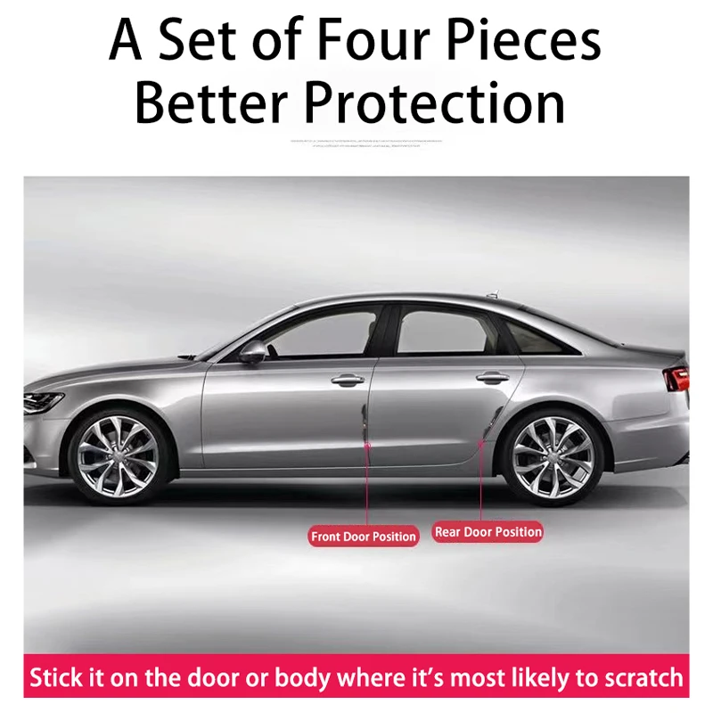 4 Buah Stiker Mobil untuk Ford ST LINE STLINE Mk3 Mk4 Focus Mustang Stiker Pelindung Pintu Mobil Serat Karbon Aksesori Mobil