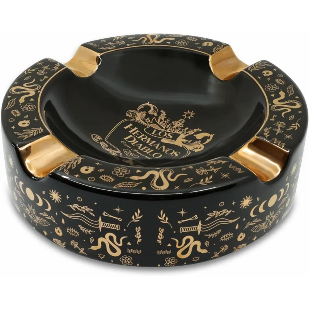 

Luxury Ceramic Four Slot Cigar Ashtray for Indoor and Outdoor Use