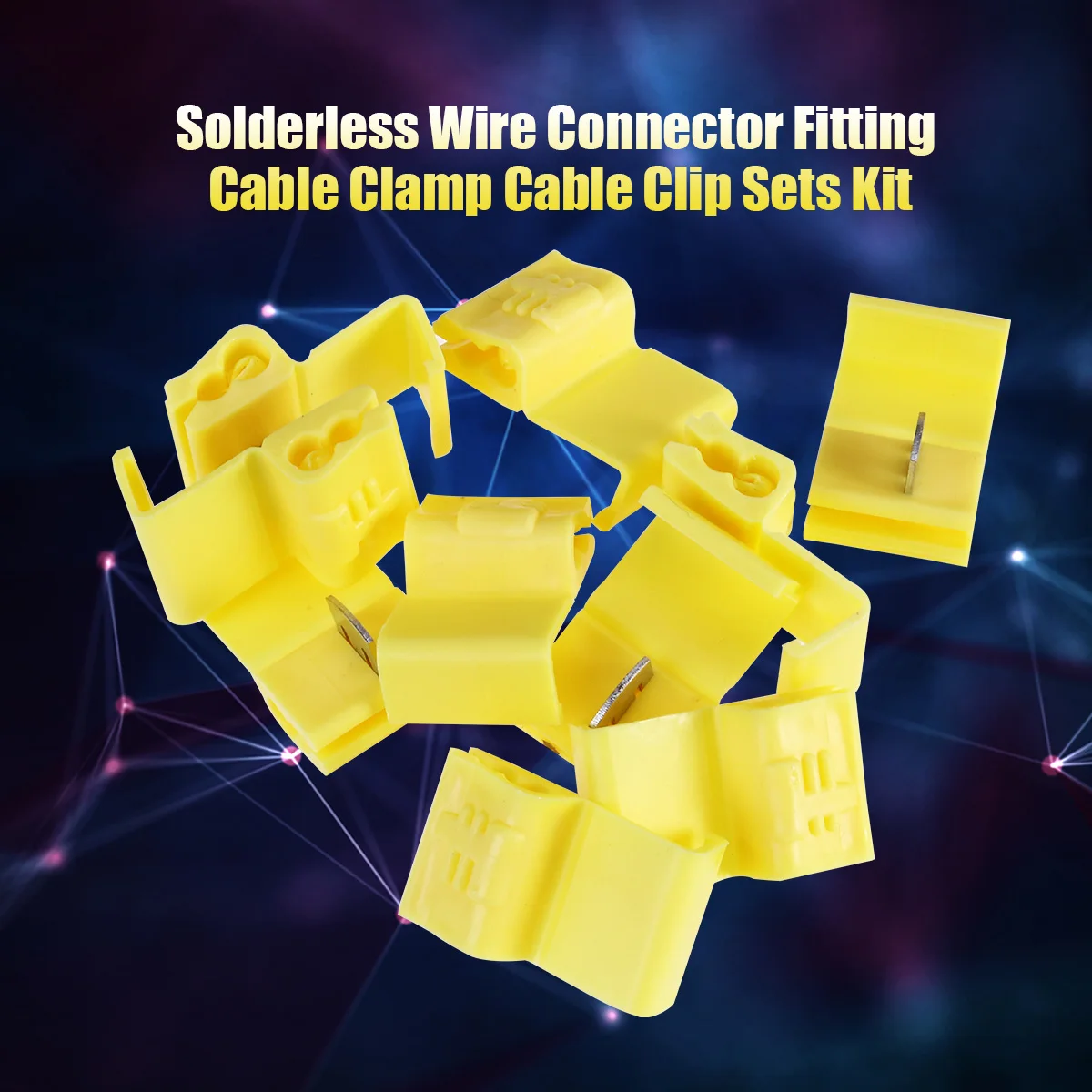 

100pcs Branch Solderless Wire Connector Quick Flexible Cable Splice Connector Kit Automotive Electrical Installation