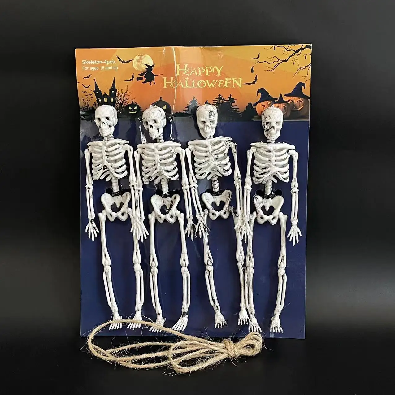 

Halloween Decoration Props Human Skull Skeleton Simulation Plastic Halloween Ornaments Horror Horror Decoration Props