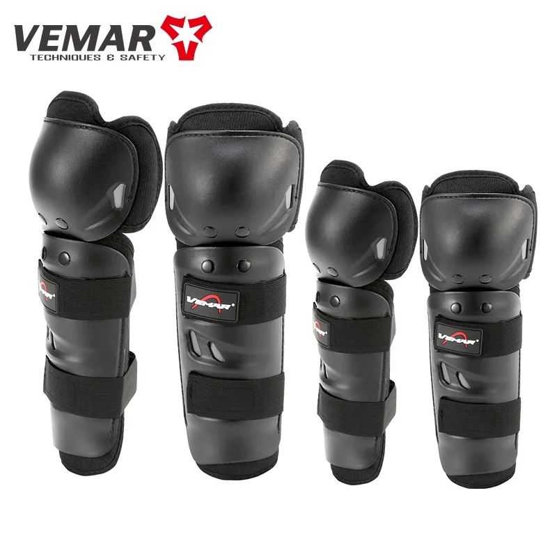 

VEMAR S-109 4Pcs/Set Motorcycles Knee Elbow Pads Protection Motobikes Racing Knee Shin Guards Protective Gear for Adults