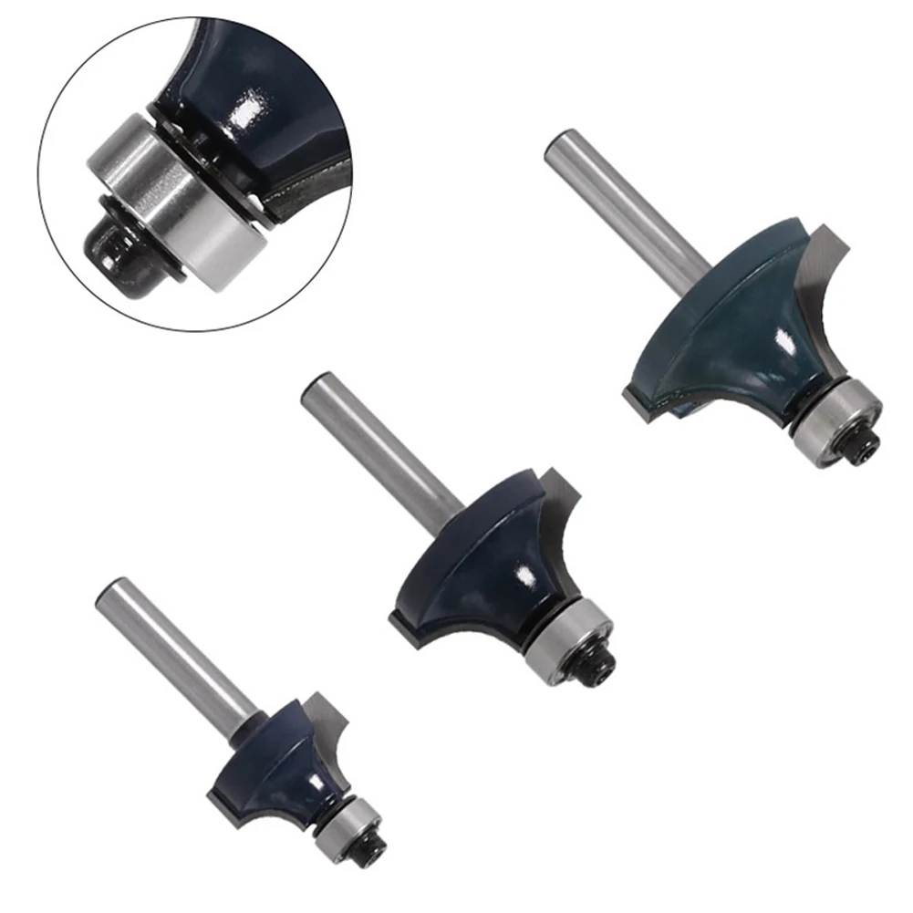 Over Router Bit1 Router Bit Router Bit With Bearing For Woodwork Milling Cutter Round Over Router Bit Hardwoods