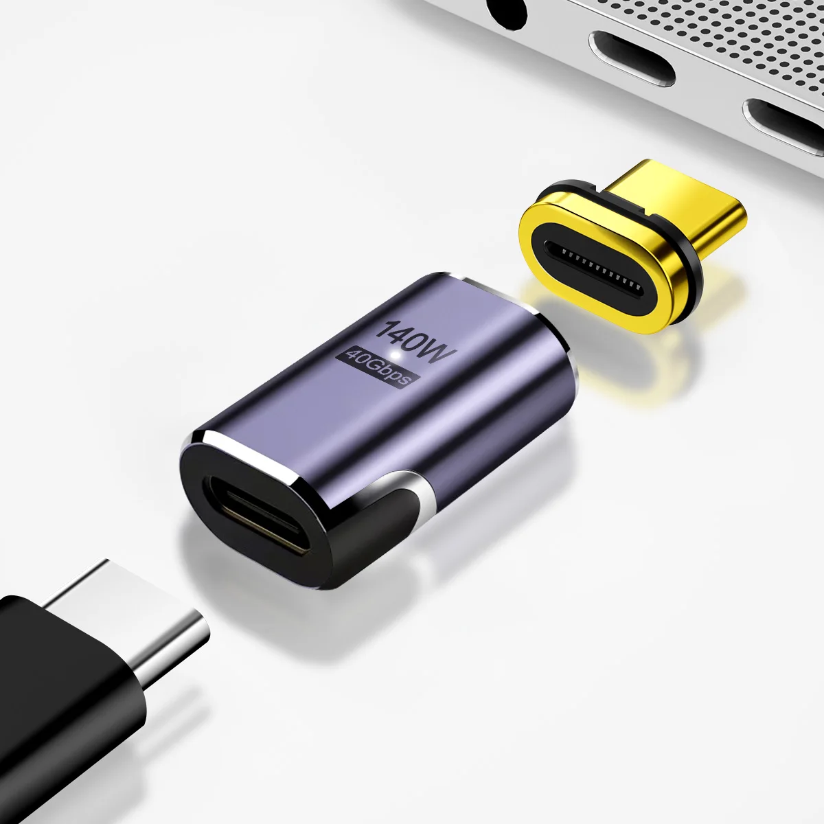 Nnbili 140w usb 3. 0 40gbps thunderbolt3 magnetischer typ-c zu usbc schnell lade magnet konverter kabel 8k @ 60hz otg usb typ c adapter