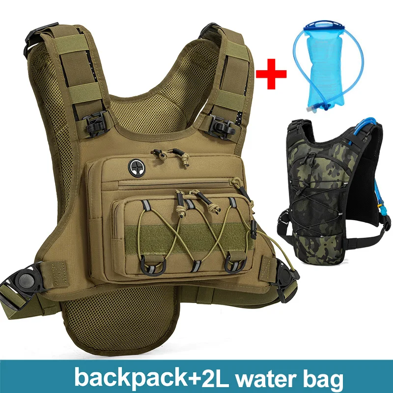 Running Chest Pack Hydratatievest voor fietsen Wandelen Fietsrace Marathontas Heren Dames Sport Tactisch zakje Campingrugzak