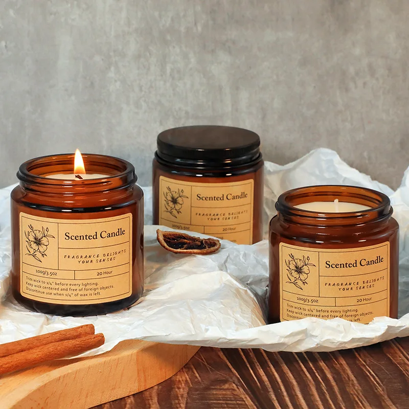 Świeca aromaterapeutyczna na wiatr ręcznie robiony zapachowy wosk sojowy z upominkiem bezdymna świeca aromaterapii atmosfera