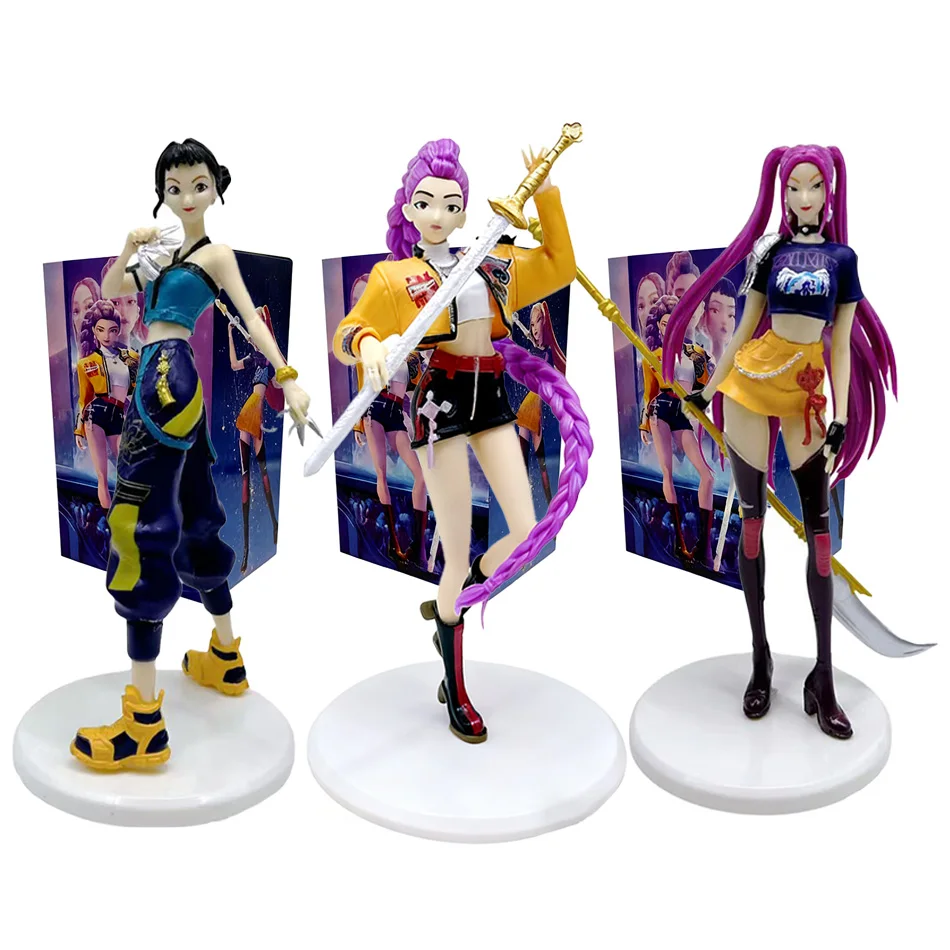 18-20 centimetri Anime KPop Deman Hunten Statua Giocattolo Bambola Rumi Zoey Action Figure PVC Modello Desktop Ornamento Giocattolo Ventole Regali Di Compleanno
