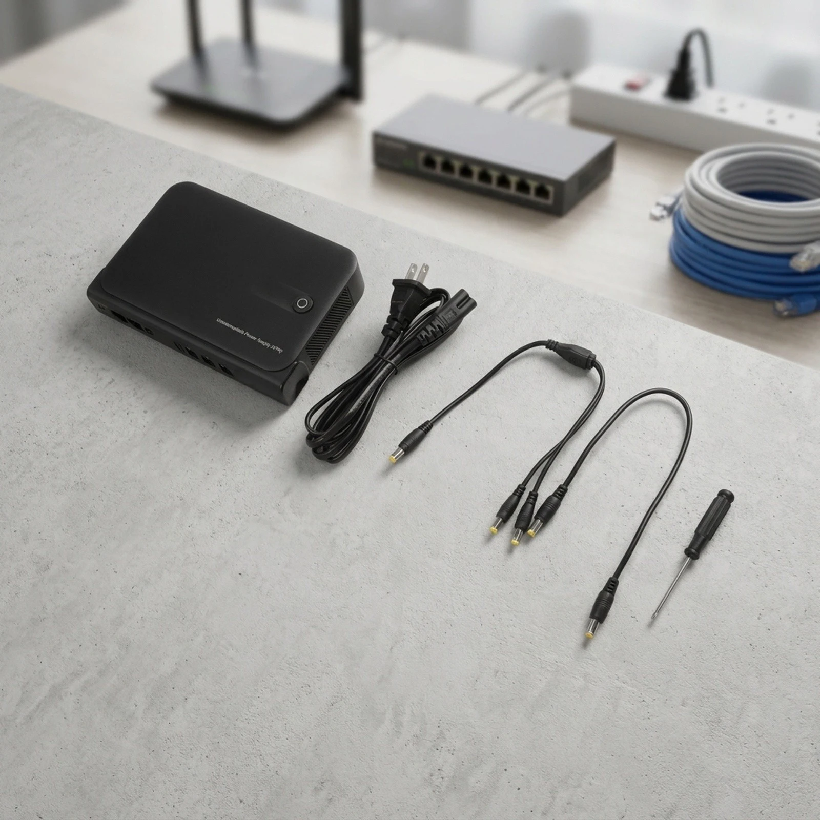 For Router Power Supply 36W DC1036L Digital for ups Uninterruptible with 5V 9V 12V 15V 24V Outputs and Overheat Protection
