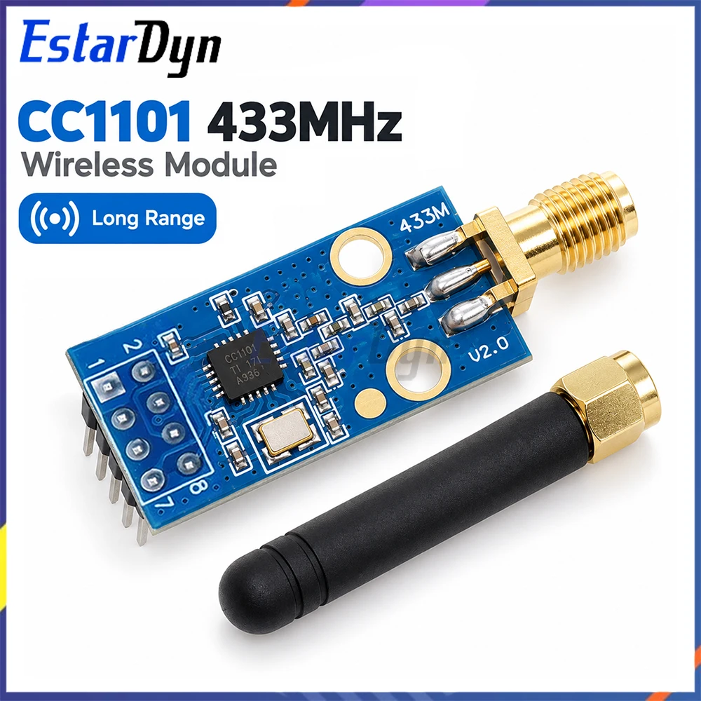 433Mhz Receiver Module - โมดูลรับส่งสัญญาณไร้สาย RF รุ่น Estardyn 433MHz CC1101