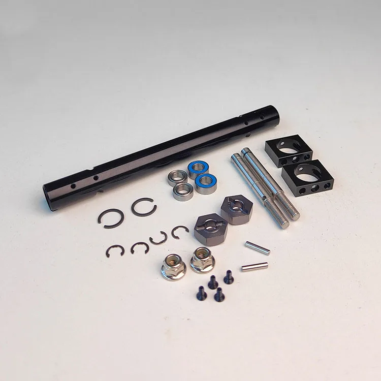 Metal 120mm 140mm Trailer Car Axle for Tamiya 1/14 RC Truck for SCANIA 770S for VOLVO for BENZ Car