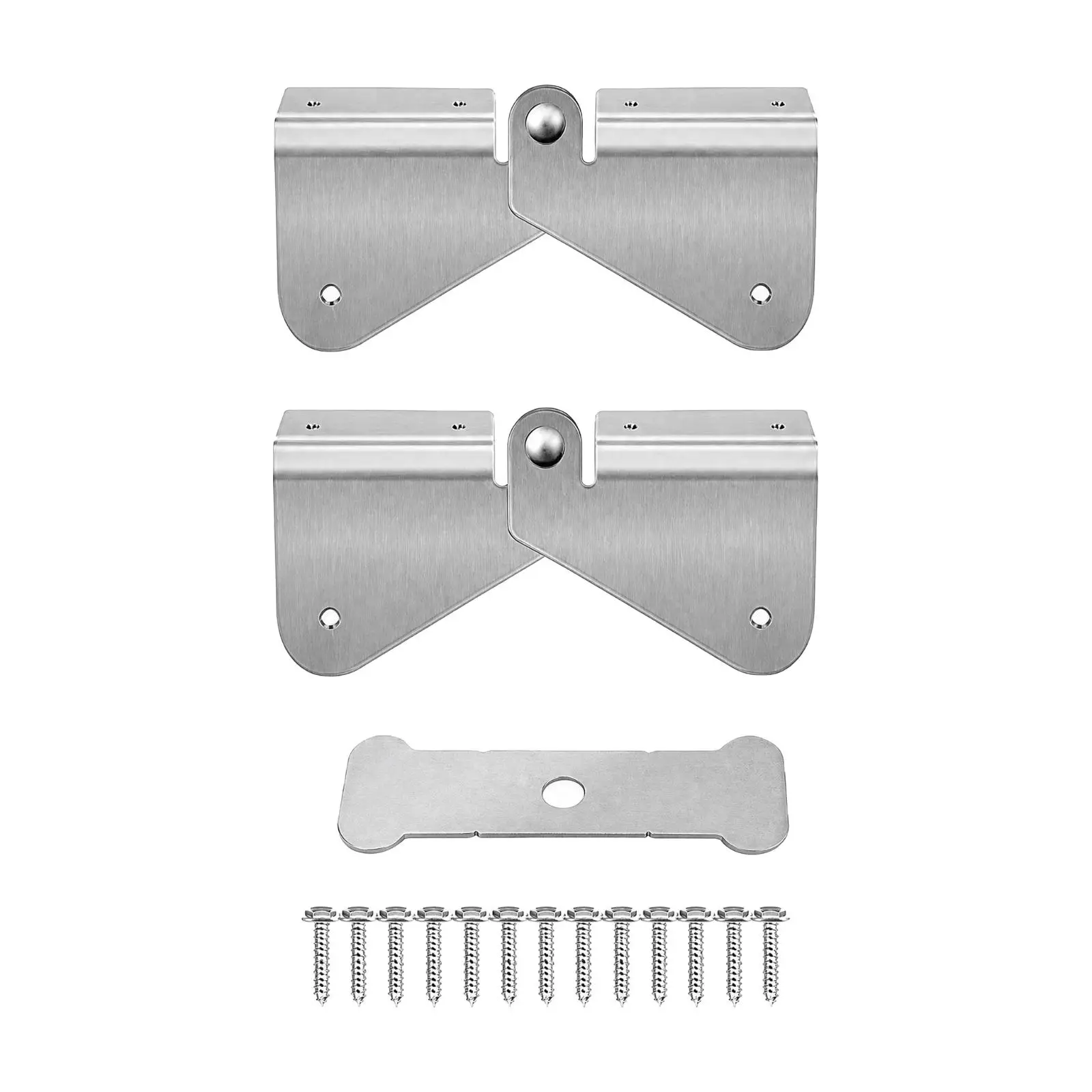 Stainless Steel Hinged Downspout Extension Kit for Gutter Drainage Fold Up Design 2 Piece Set