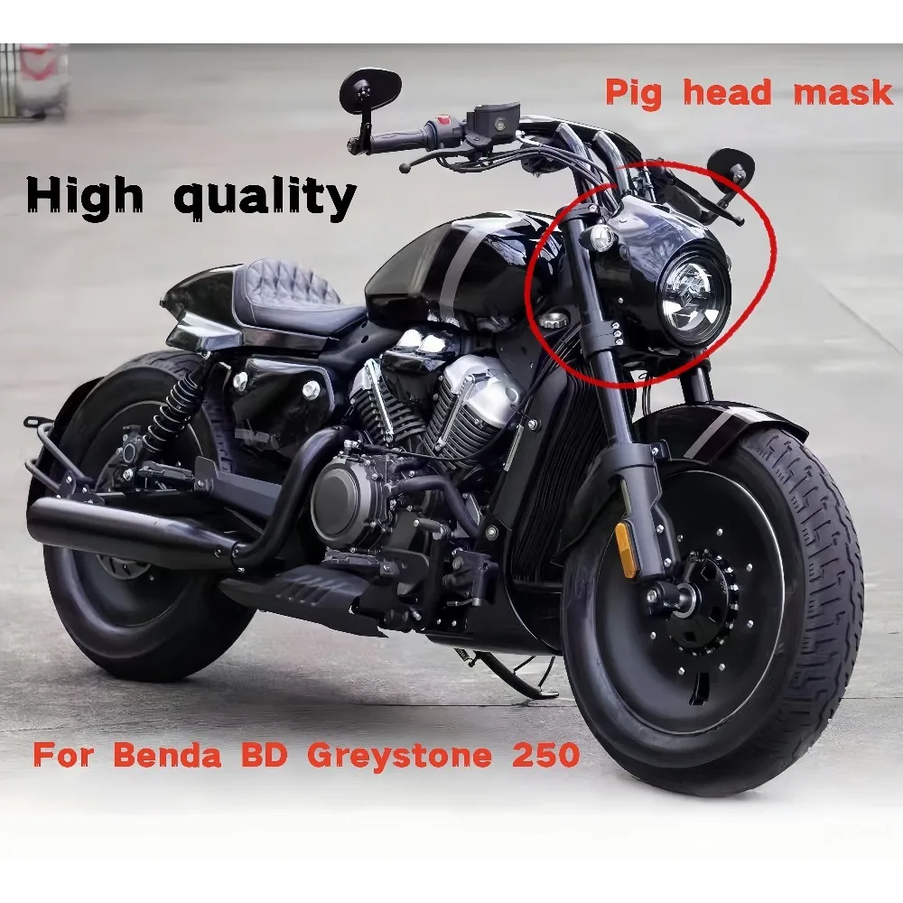 For Benda GrayStone 250 BD250 Headlight Fairing Cover Windshield Front Cowl Accesorios Moto Parabrisas Faro Modified