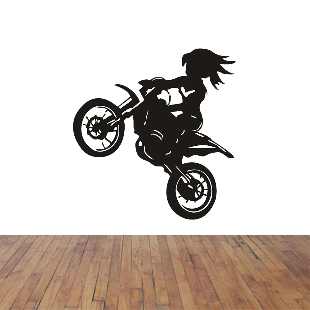 

Wall Decal Sticker Vinyl Decor Bedroom Tribal Dirt Bike Moto Motorcycle 22inX35in
