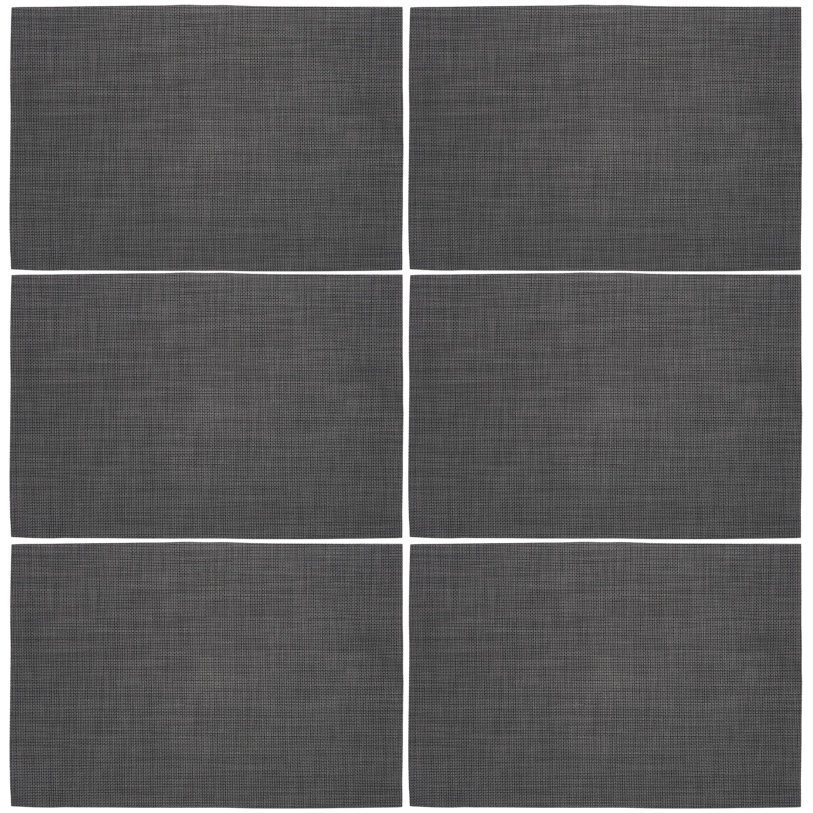 

6Pcs Non-Slip PVC Placemats Heat Resistant Dining Table Mats for Gift Non-Slip Placemats Dining Table Mats