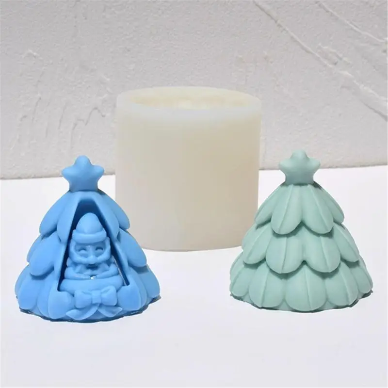 

A52E Christmas Tree Silicone Mold Home Decoration Gypsum Mould Jewelry Mold
