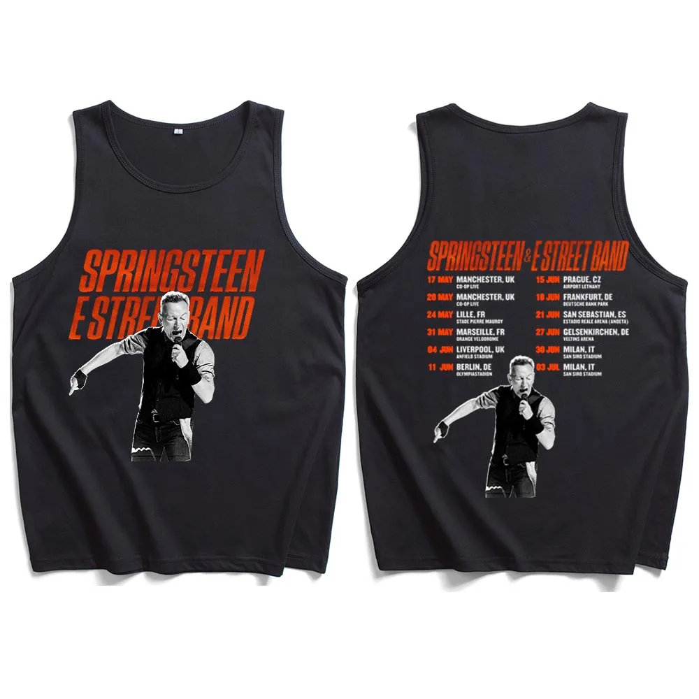 Брюс Спрингстин и E Street 2025 Tour Майки Жилет Повседневная футболка без рукавов