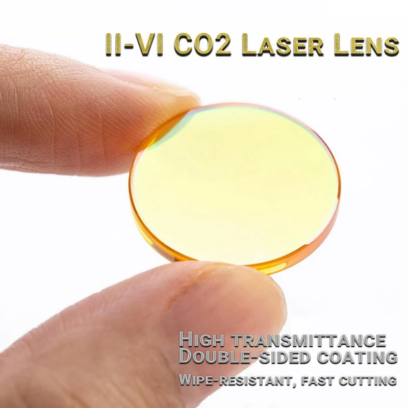 CO2 Laser Lens Dia 20Mm FL63.5Mm/2.5In Laser Mirror CVD Znse Focus Focal Lens For CO2 Laser Engraving Cutting Engraver