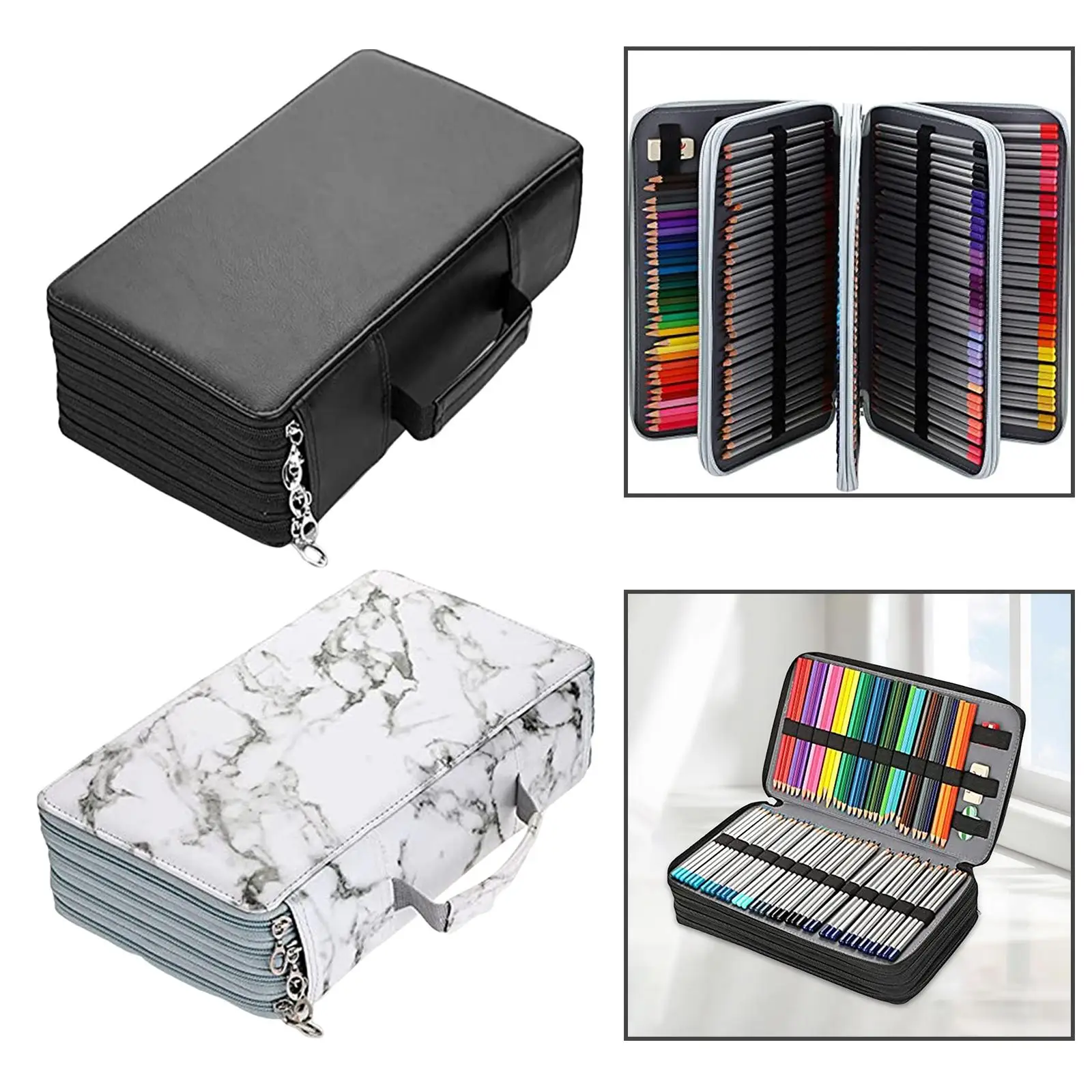 

Органайзер для мела с 300 карманами и ручкой, пенал для студенческих маркеров