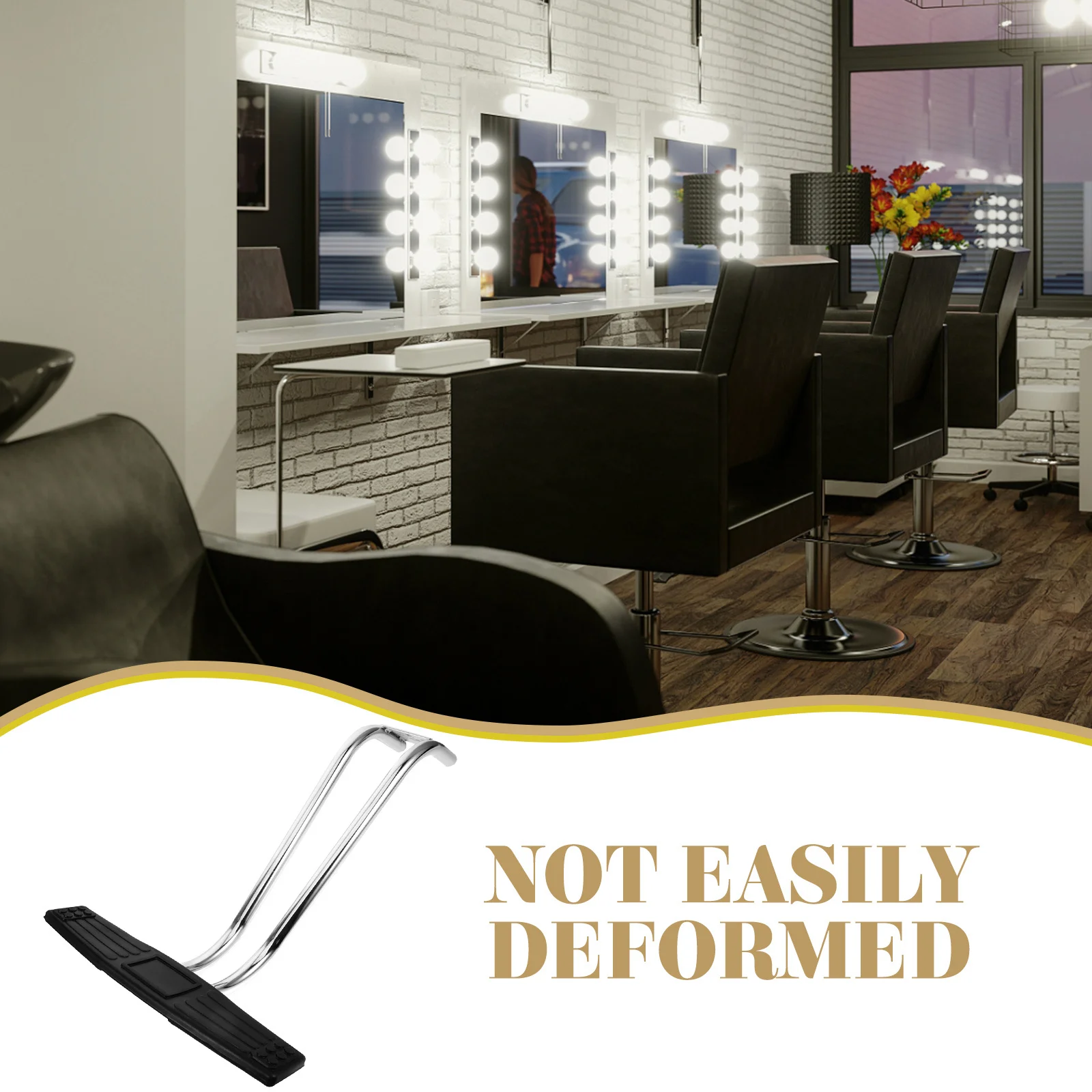 

Salon Foot Rest Replacement Pedal Stainless Steel Anti-Slip Barber Chair Footrest For Hairdressing Dental Chair Accessory