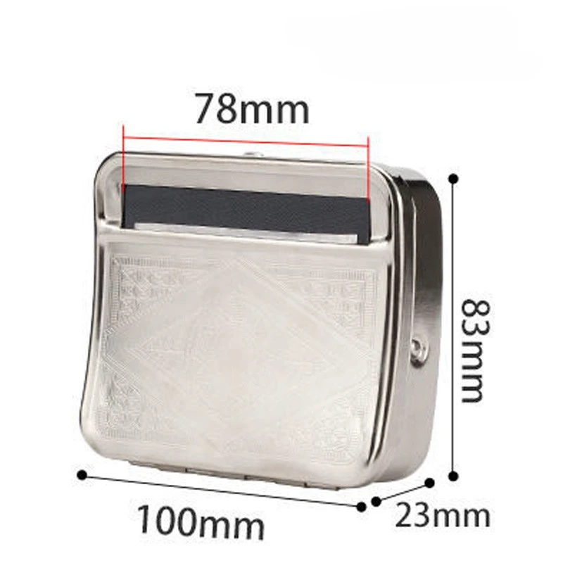 New Metal Rolling Machine Tobacco Roller Cigarette Case 70mm 78mm 110mm Roller Cig Machine For Smoking