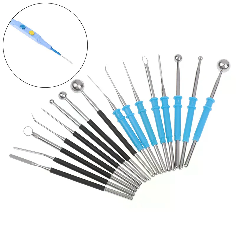 8pc Electrosurgical Cautery Pencil Electrode Electro Surgical Diathermy Pencils Arthroscopic Electrodes Blade Tip Ball Electrode