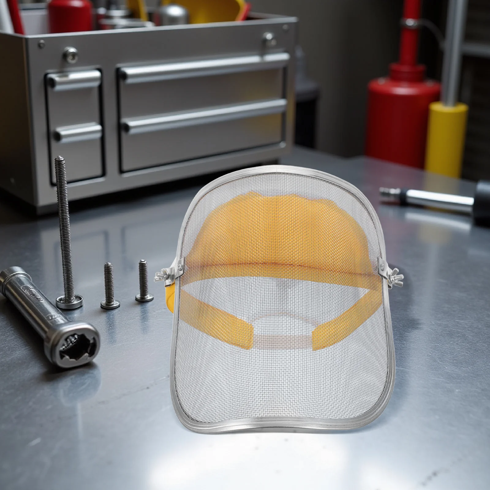 

Full Face Protective Mask Stainless Steel Mesh Shield for Men High Transparent Safety for Outdoor Workers Grinding